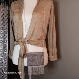 Pierre Urbach Vintage Beaded Elegant Mini Crossbody